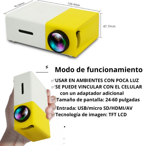 GRAN PROMOCION MINI PROYECTOR  LED PORTABLE